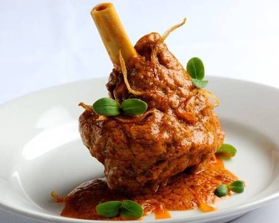Lamb Shank with biryani rice