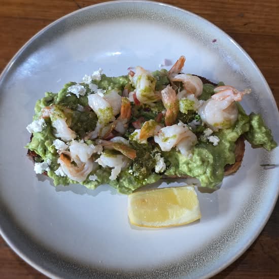 Garlic Butter Prawn Bruschetta