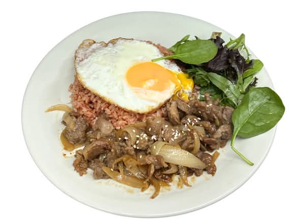 Grilled Pork with Red Rice