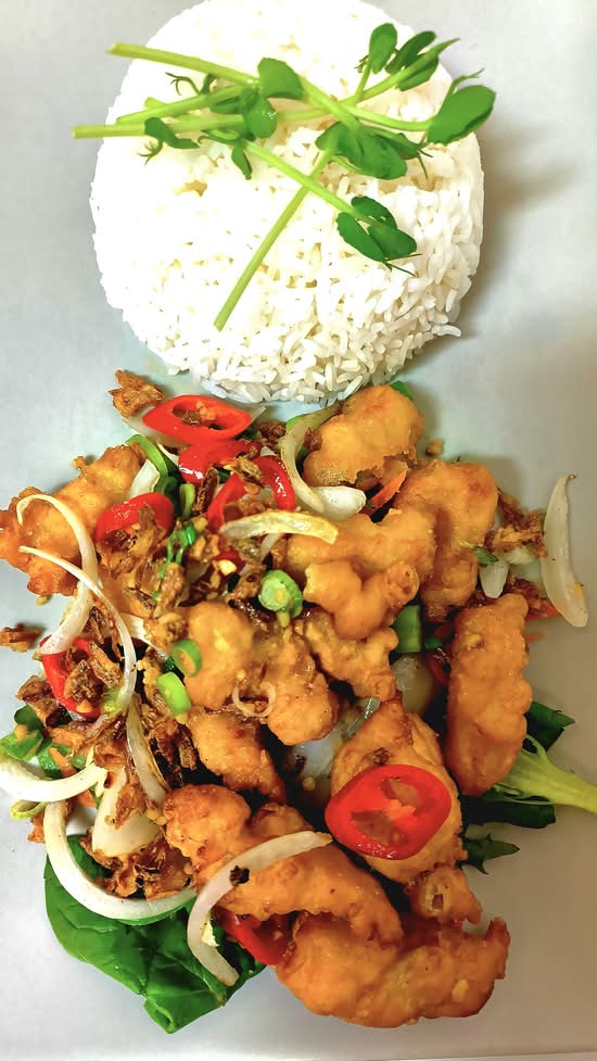 Salt&Pepper Chicken with Rice