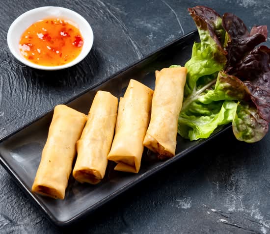 Vegetarian Spring Rolls (V)