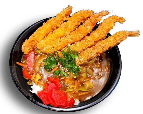 Tempura Prawn Curry Don
