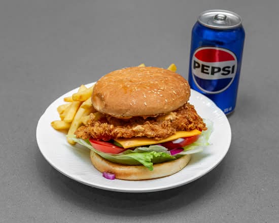 Chicken and Cheese Burger