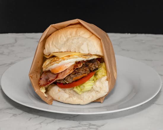 Beef Burger with the Lot