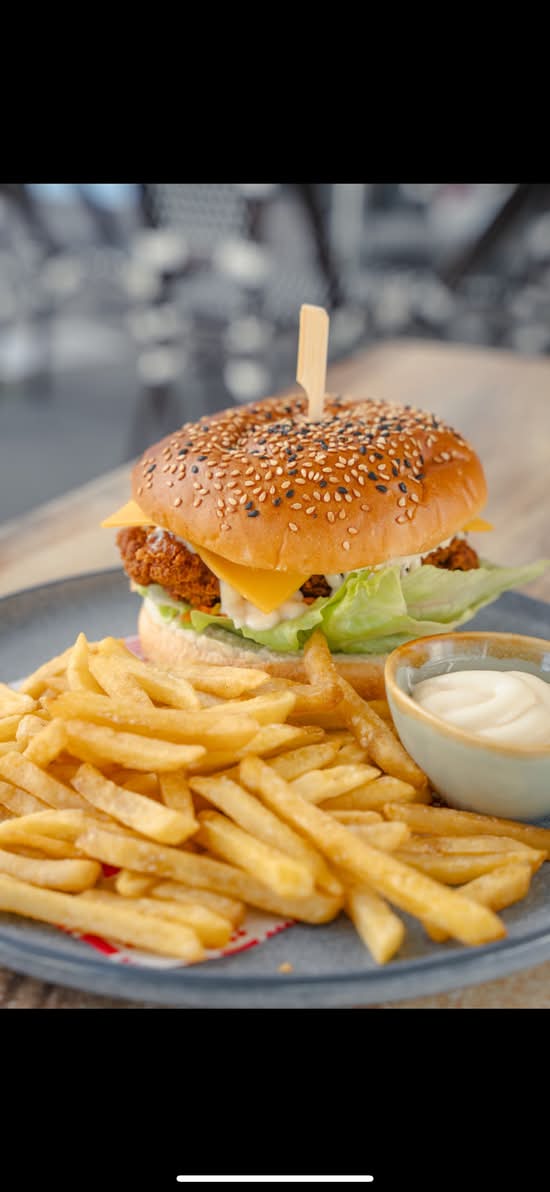 Chicken Burger & Fries