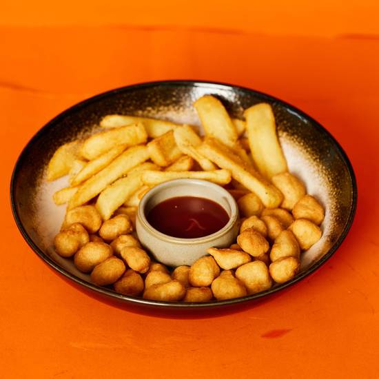Popcorn Chicken and Chips