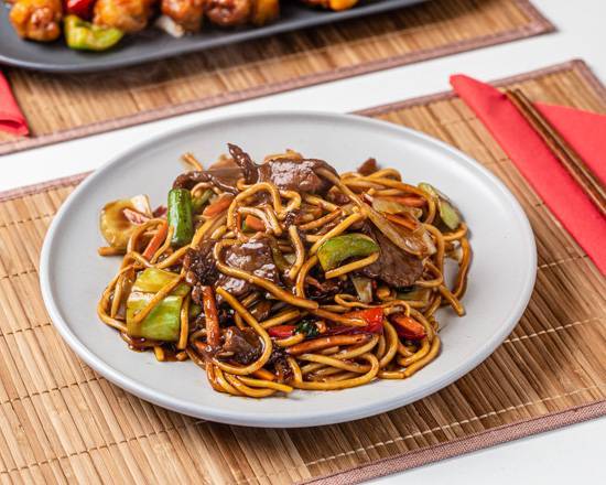 Mongolian Beef or Chicken Noodle
