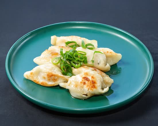 Pan Fried Prawn and Pork Dumplings (8)