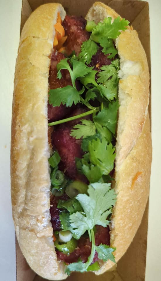 Grilled Pork Meatballs Banh Mi