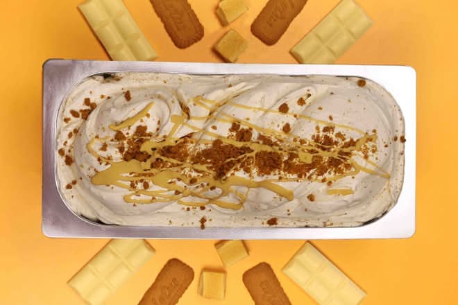 White Chocolate & Honeycomb- Made with Biscoff®