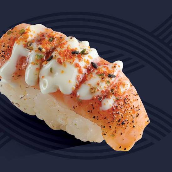 Grilled Spicy Salmon Nigiri (Australian)
