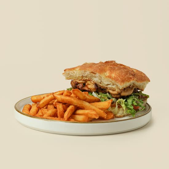 Tropical spiced chicken sandwich