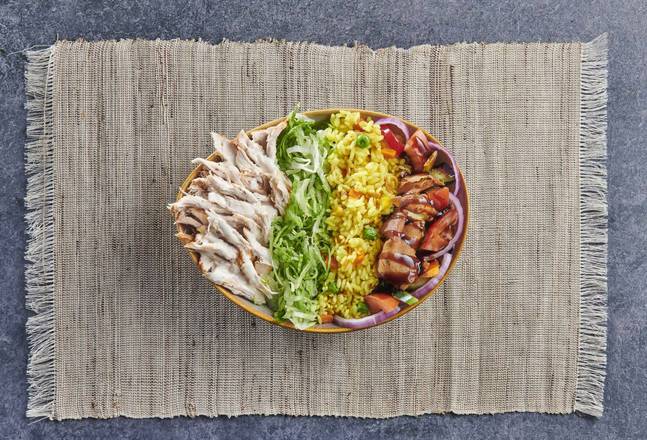 Super Salad Bowl w/ Pulled Chicken ( up to 140 gram protien )
