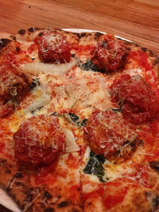 Nonna's Meatball Pizza