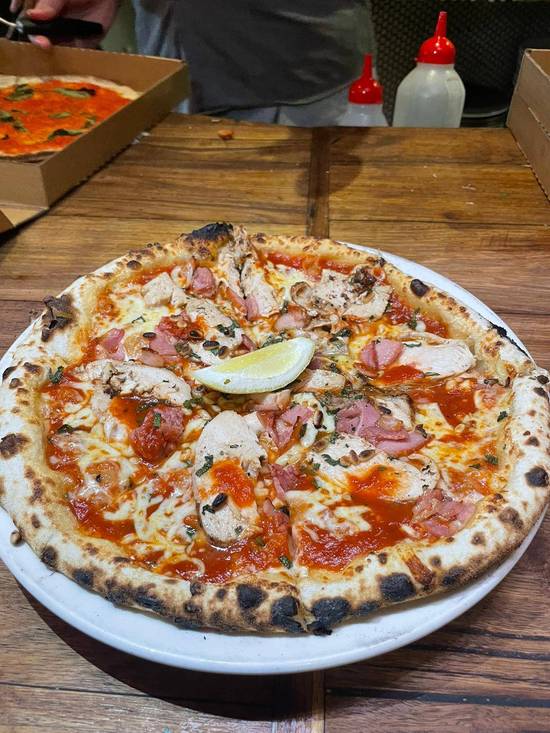 Fire Roasted Chicken Pizza