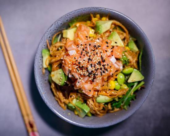 Salmon Poke Salad (A)(GF)
