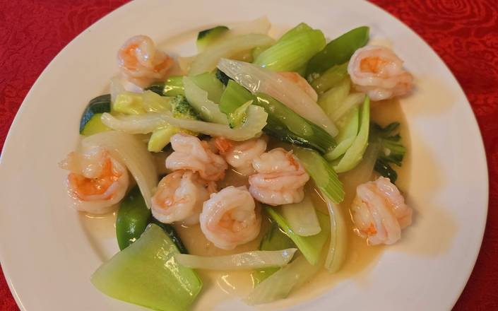 Garlic Prawns with Vegetables