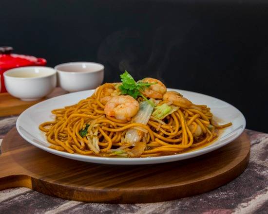 Garlic King Prawn Noodles