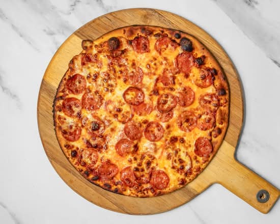 Double Pepperoni and Hot Honey Pizza