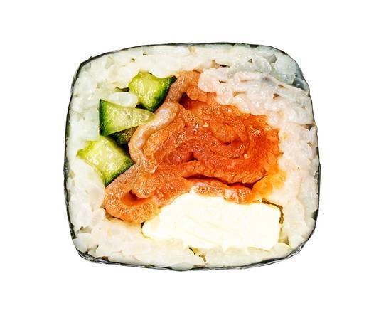 Smoked Salmon, Cucumber and Cream Cheese Maki Roll