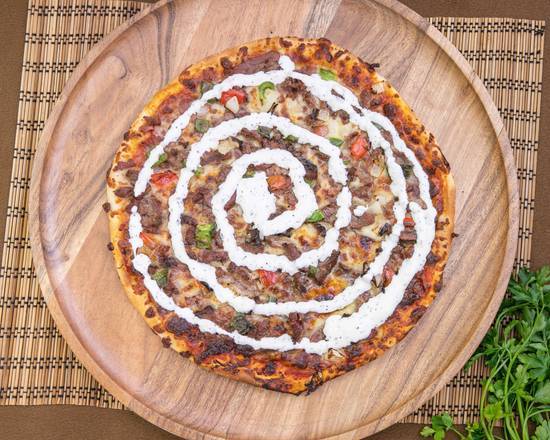 Yiros Deluxe Pizza