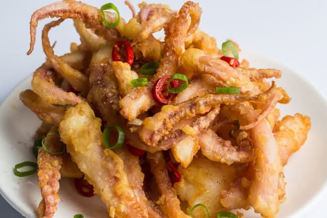 Deep-Fried Squid Tentacles