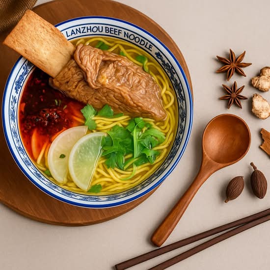Traditional Noodle Soup with bone-in Wagyu Beef Rib