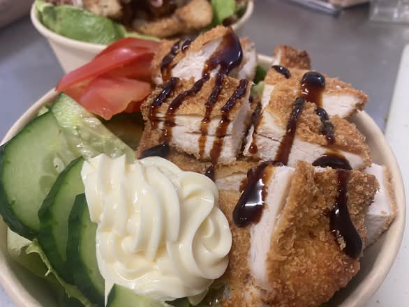 Katsu chicken salad