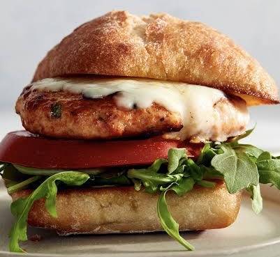 Cajun chicken burgers