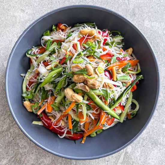 Thai chicken noodle salad