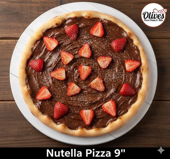 Nutella Pizza with Strawberries