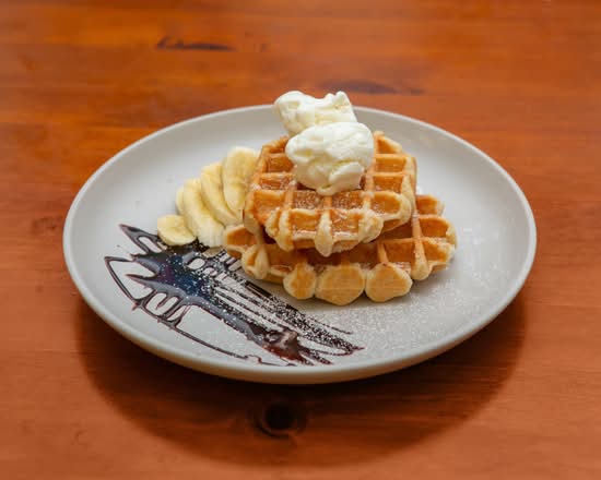 Belgian Waffles with Banana