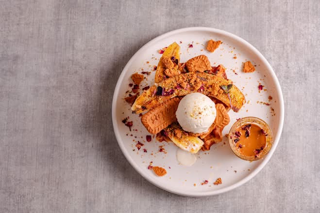 Lotus Banana Biscoff Waffles
