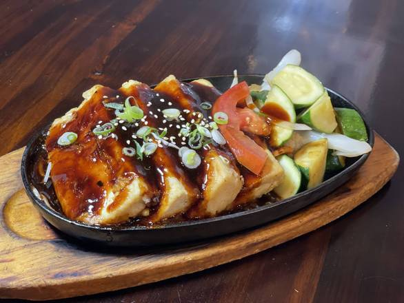 Tofu Teriyaki Steak. (V)