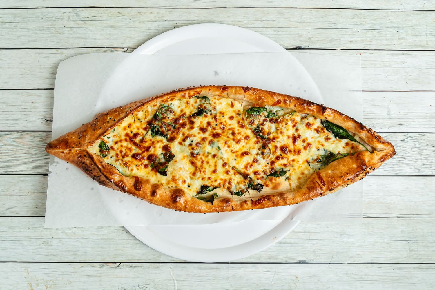 Baby Spinach Pide