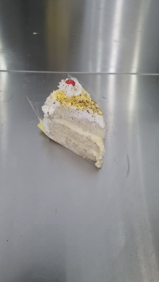 Rasmalai cake slice