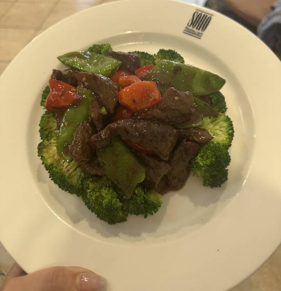 Stir Fried Diced Angus Beef in Teriyaki Sauce