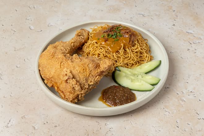 Fried Chicken Dry Noodles