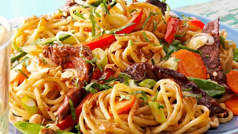 Thai Sweet Chilli Beef Noodles
