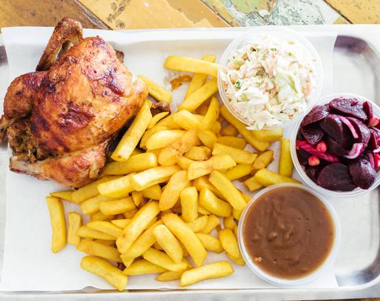 1 Whole Chicken, Medium Chips and Small Gravy