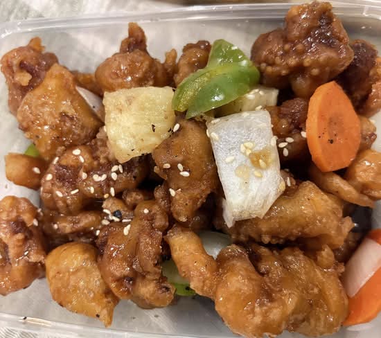 Crispy Pork in Plum Sauce