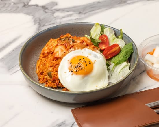 Kimchi Fried Rice and Fried Egg