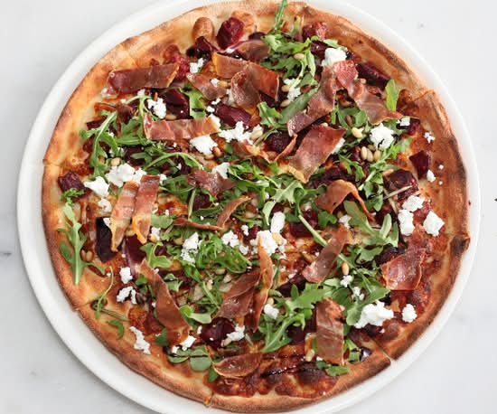 Roasted Beetroot and Prosciutto Pizza