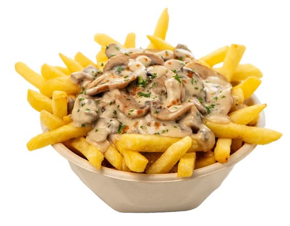 Mushroom and Parmesan Fries (V)
