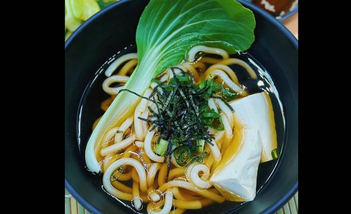 Plain Udon Noodles Soup