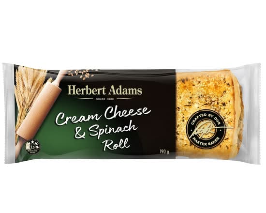 Cream Cheese Spinach Savoury Roll