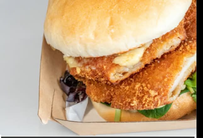 Giant Schnitzel Burger