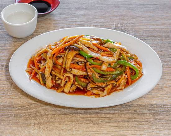 Shredded Chicken with Chilli Garlic Sauce