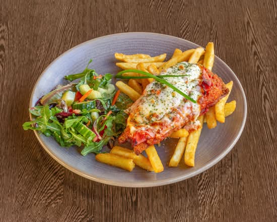 Kids Chicken Parma and Chips