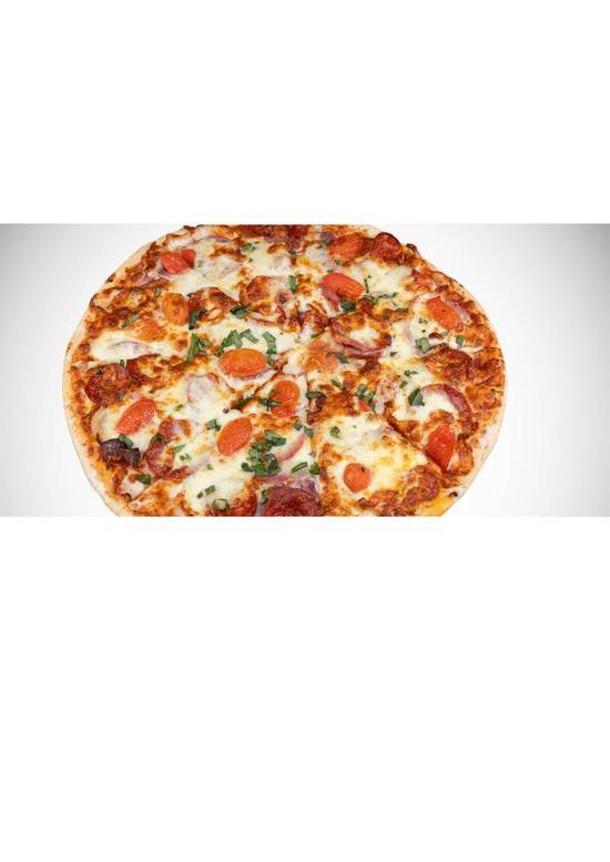 Salami Deluxe Pizza